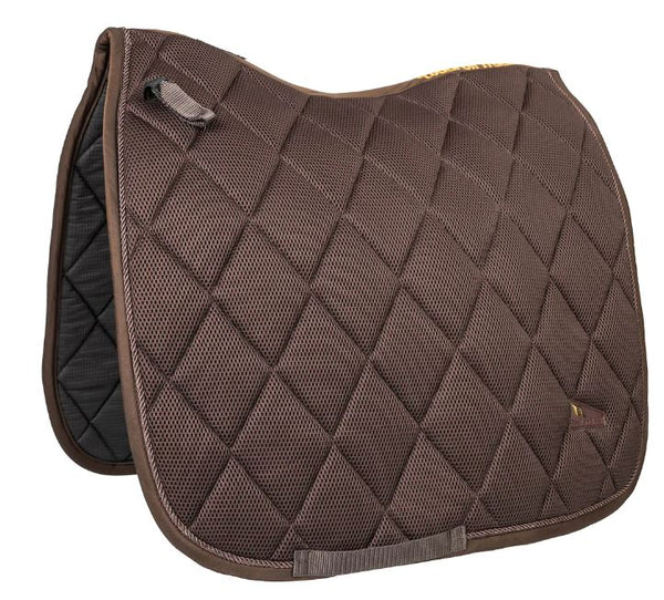 Back on Track Airflow Saddle Pad - Dressage - 1 Brown Left